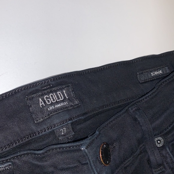 Agolde “Sophie” Black Distressed Skinnies - Women’s Size 27 - Picture 8 of 10